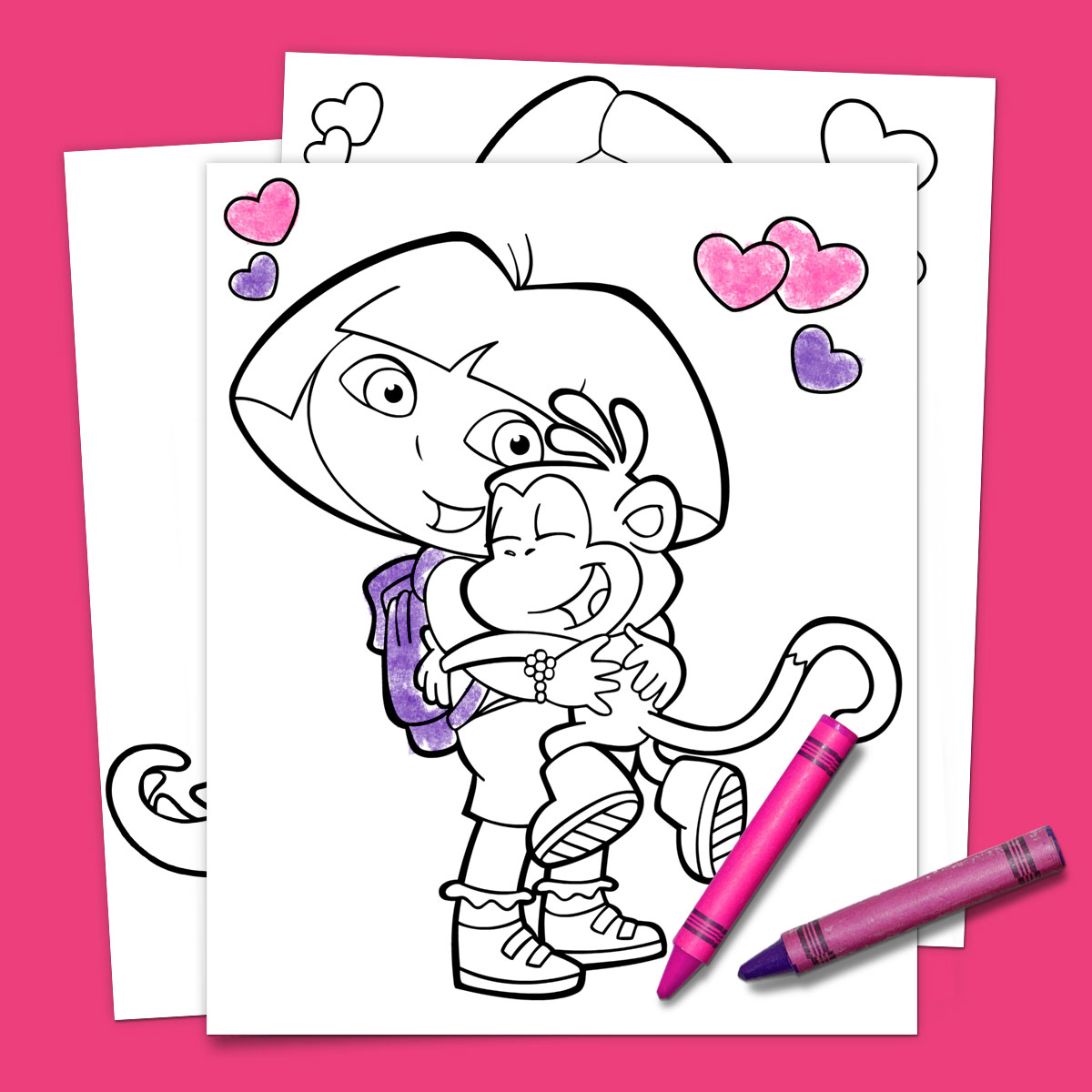dora and friends coloring pages