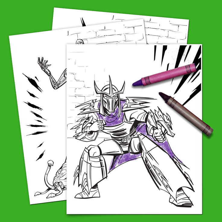 nickelodeon tmnt coloring pages