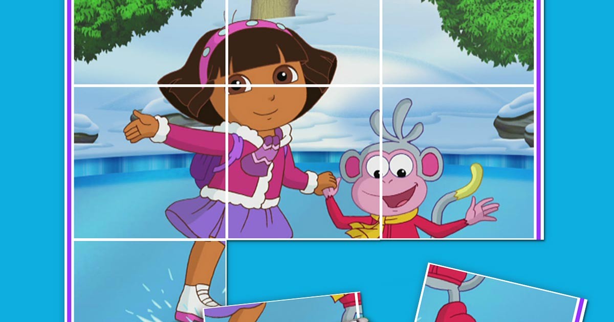 Dora and Boots Ice Skating Puzzle | Nickelodeon Parents