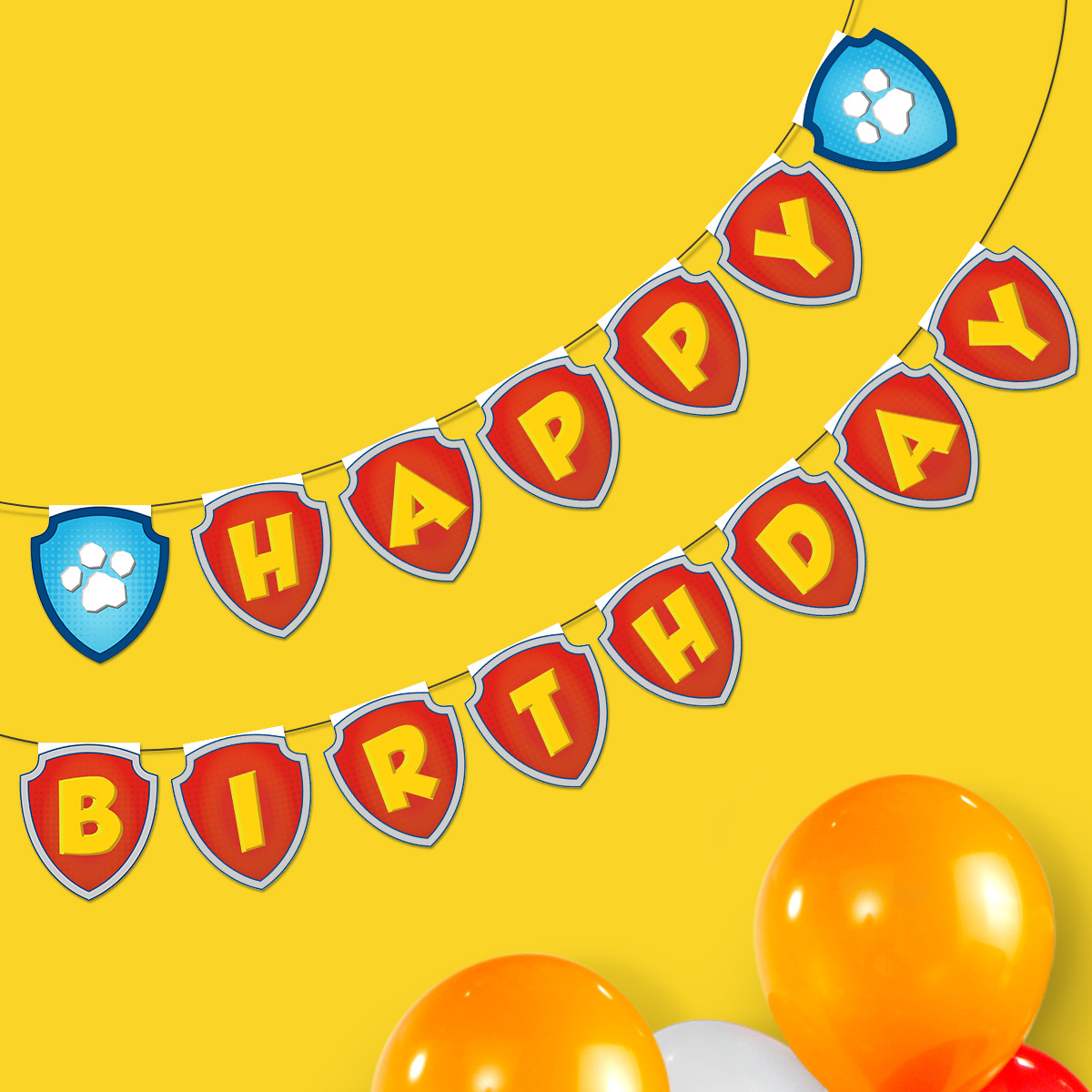 Template Paw Patrol Happy Birthday Banner Printable Free Printable