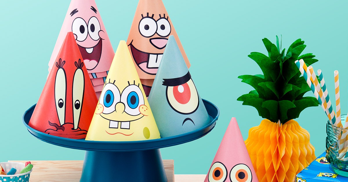 SpongeBob Printable Party Hats | Nickelodeon Parents