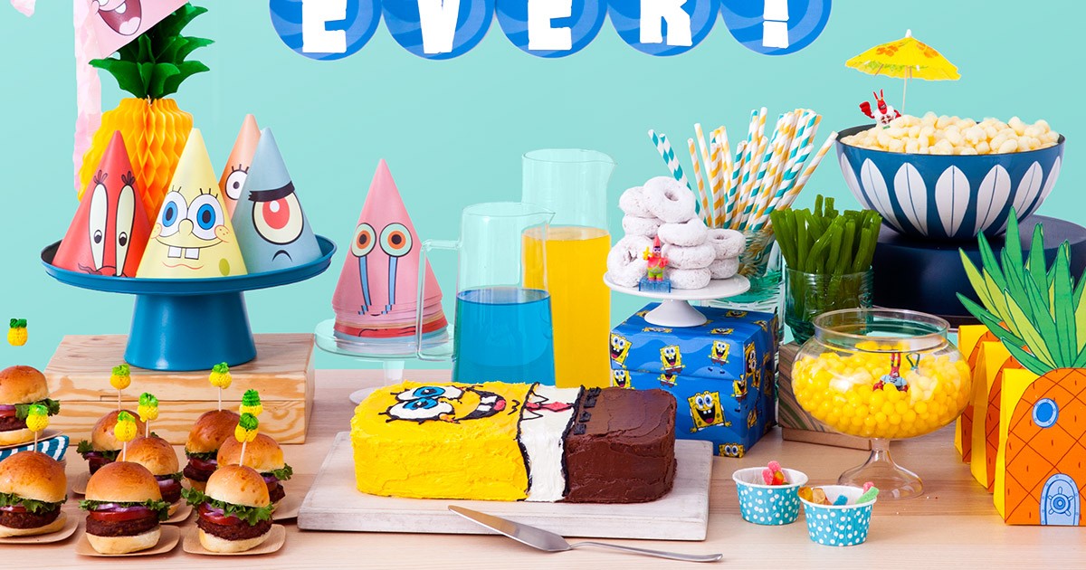 42 Best Spongebob Party Ideas - Party with Unicorns  Spongebob birthday  party decorations, Spongebob birthday, Spongebob birthday party food