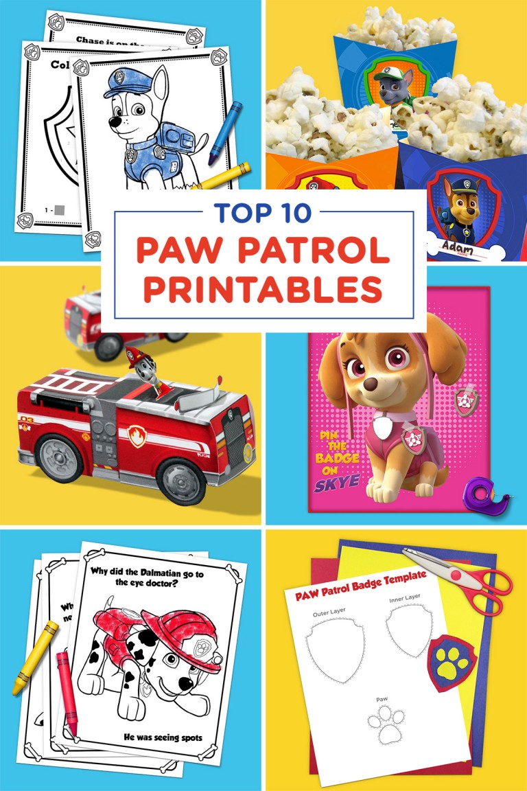 The Top 10 PAW Patrol Printables of All Time | Nickelodeon Parents