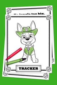PAW Patrol Tracker Coloring Pack