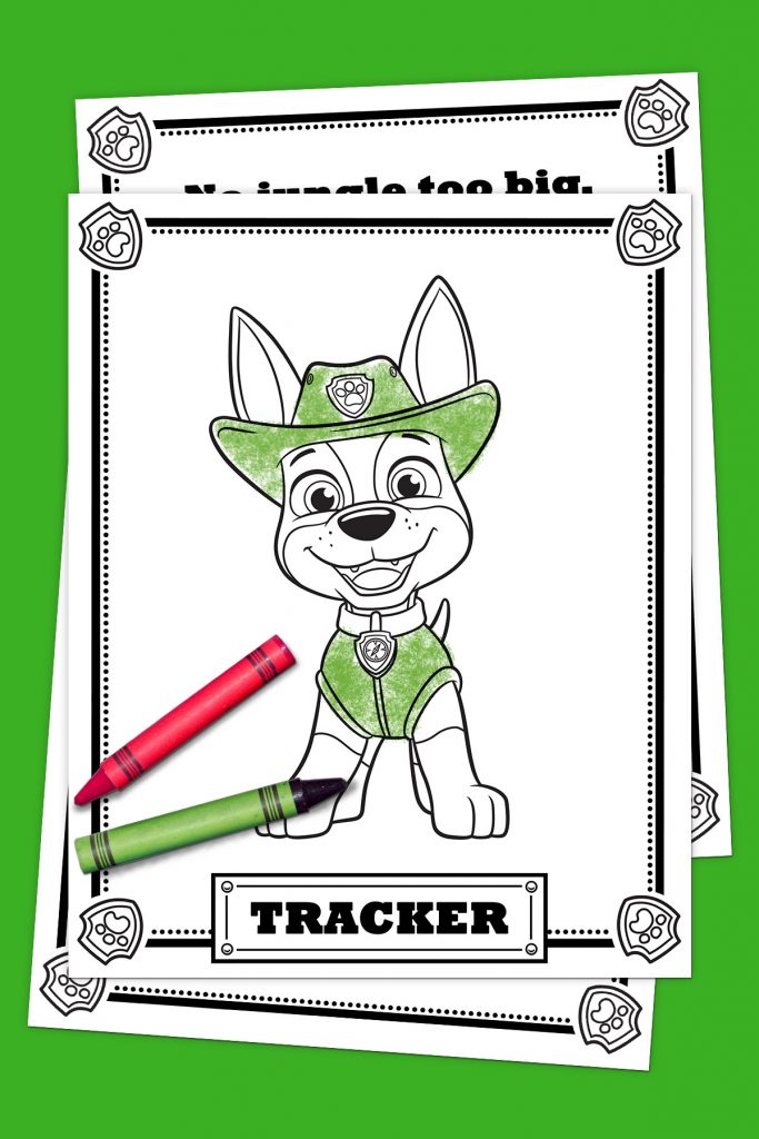 PAW Patrol Tracker Coloring Pack | Nickelodeon Parents