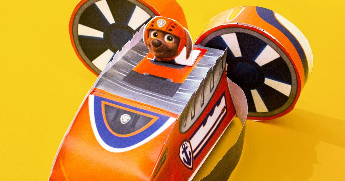 PAW Patrol Zuma Paper Vehicle Toy | Nickelodeon Parents