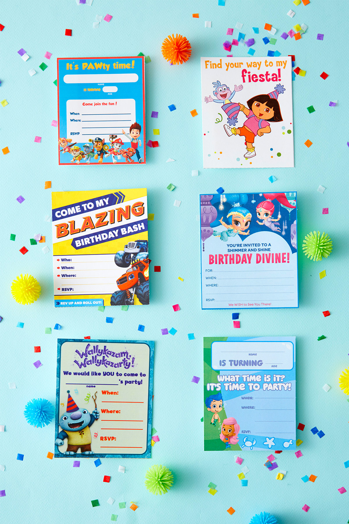 Nick Jr. Printable Birthday Party Invitations Nickelodeon Parents