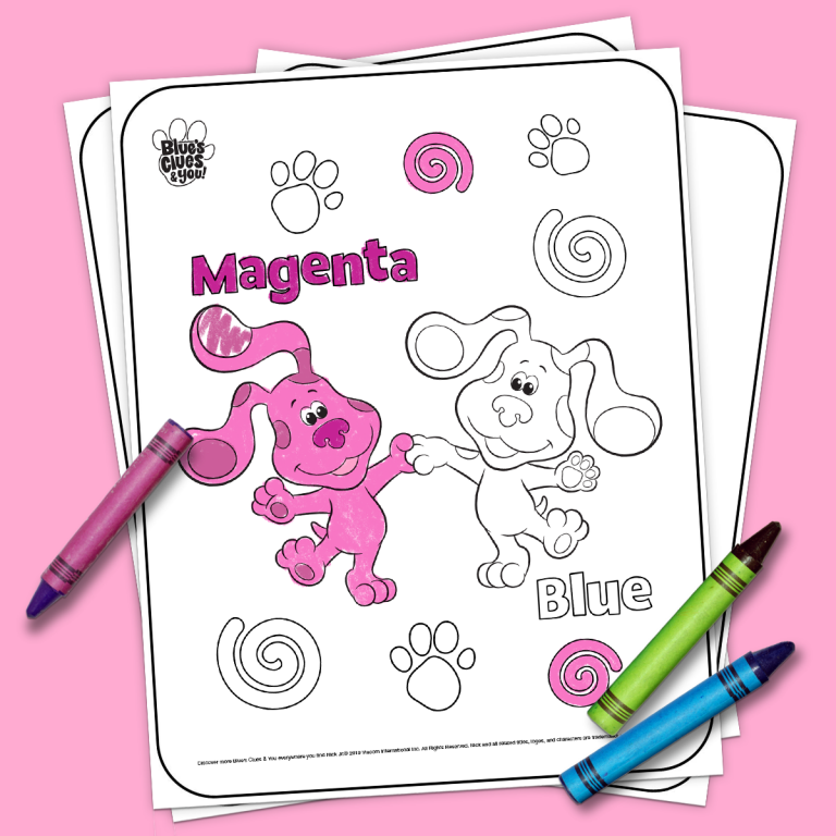 Blue's Clues & You! Printable Coloring Page  Nickelodeon Parents