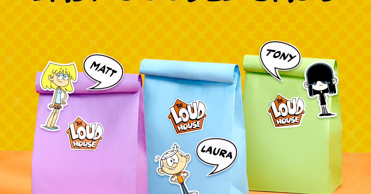 Loud House Goodie Bag Decals | Nickelodeon Parents