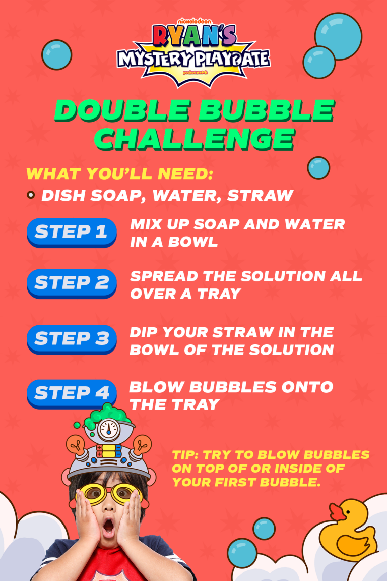 Easy, Soapy Double Bubble Challenge | Nickelodeon Parents