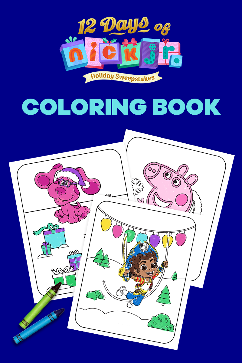 Download 12 Days Of Nick Jr Holiday Coloring Book Nickelodeon Parents
