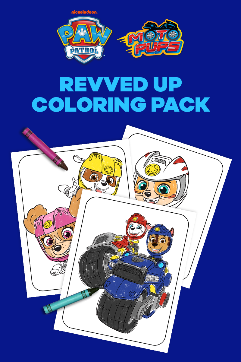PAW Patrol Moto Pups Coloring Pages | Nickelodeon Parents