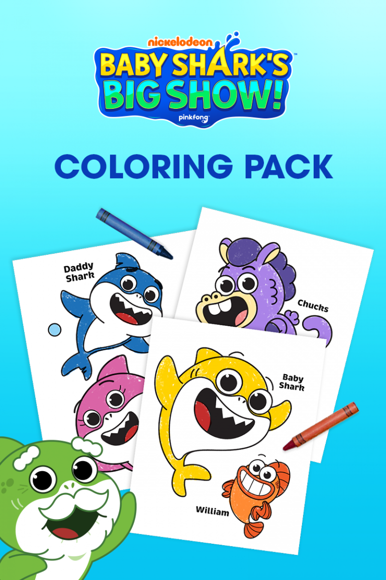 Baby Shark’s Big Show Coloring Pack | Nickelodeon Parents