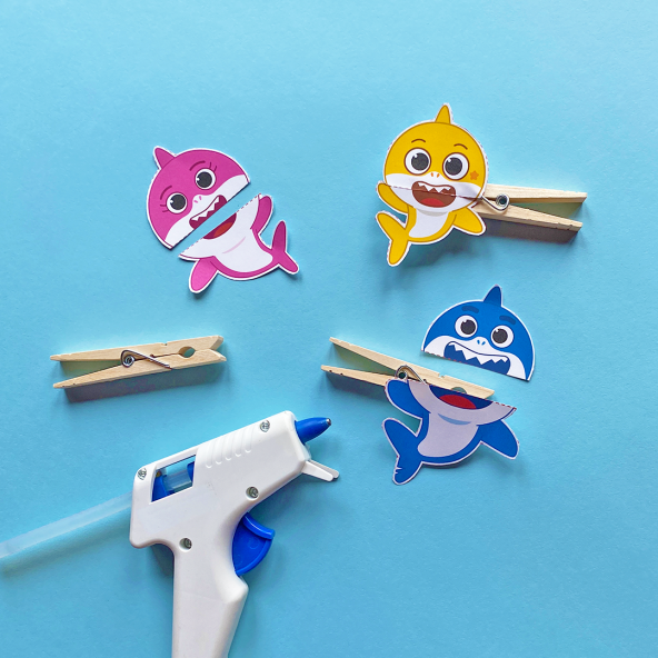 Printable Baby Shark Clothespin Puppets | Nickelodeon Parents