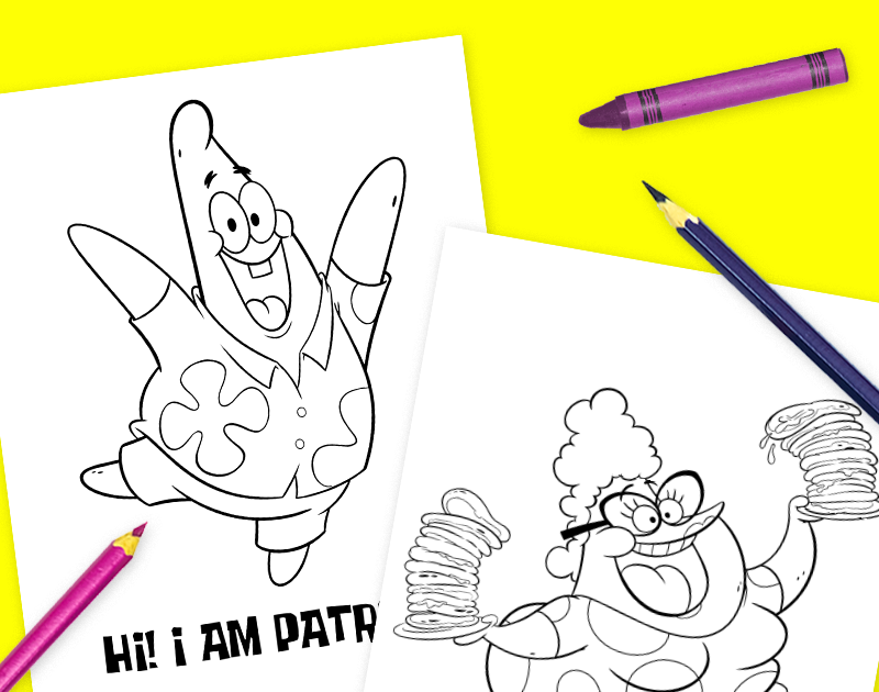 spongebob squarepants coloring pages patrick