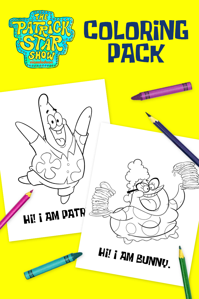 spongebob and patrick as babies coloring pages