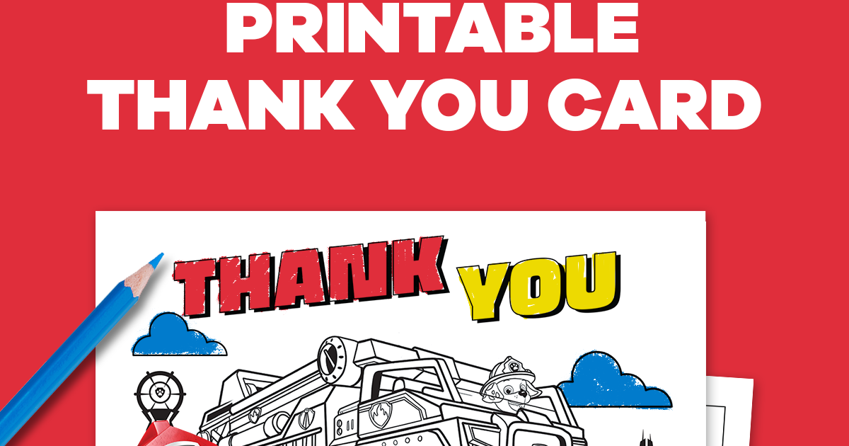 As a Thanks, Send a PAW Patrol Postcard | Nickelodeon Parents