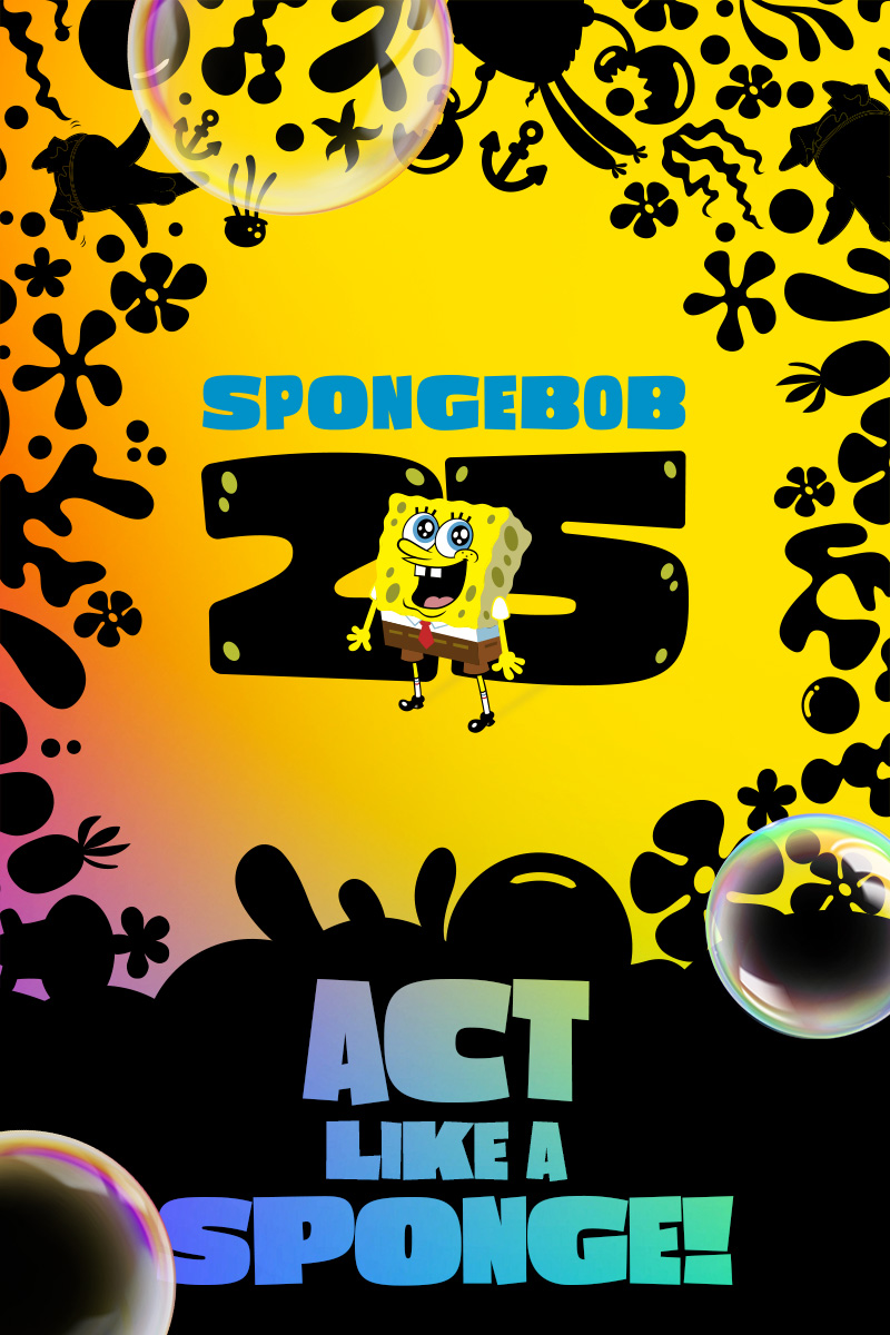 SpongeBob 25th Anniversary Celebration Act Like a Sponge
