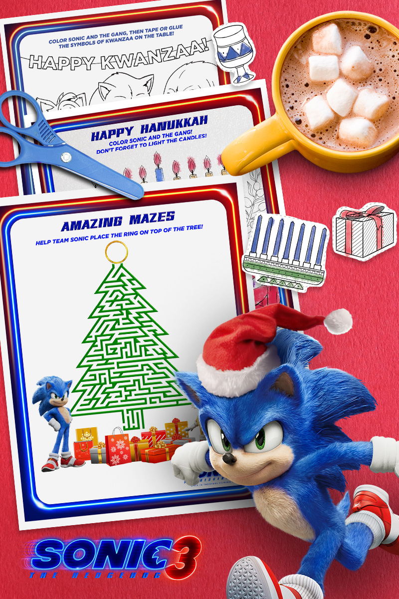 Happy Holidays Activity Pack Sonic the Hedehog